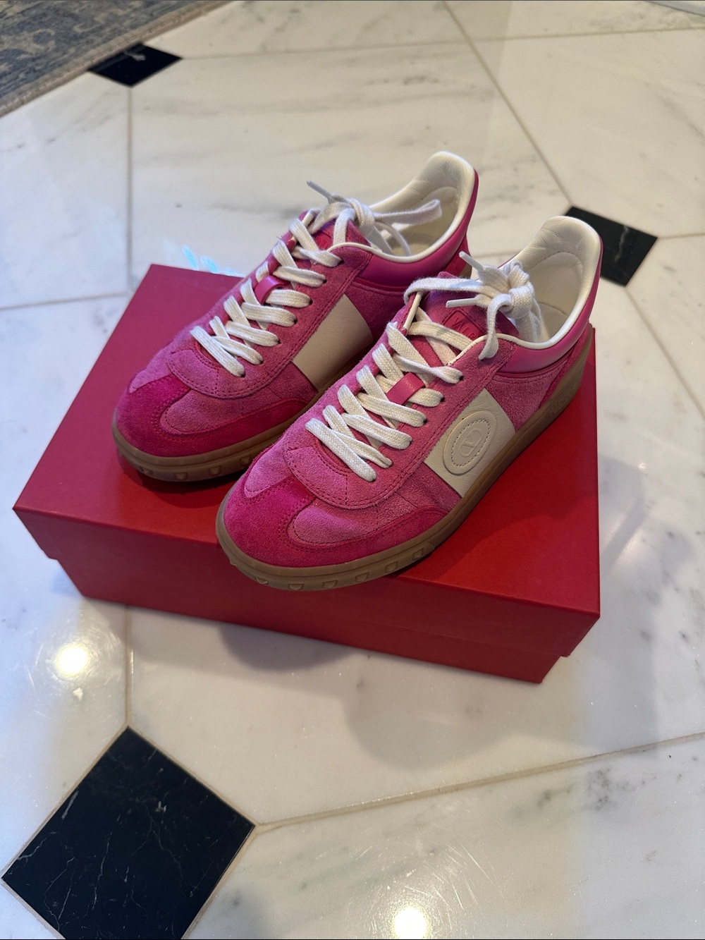 Valentino Garavani Upvillage Mixed Leather Sneaker